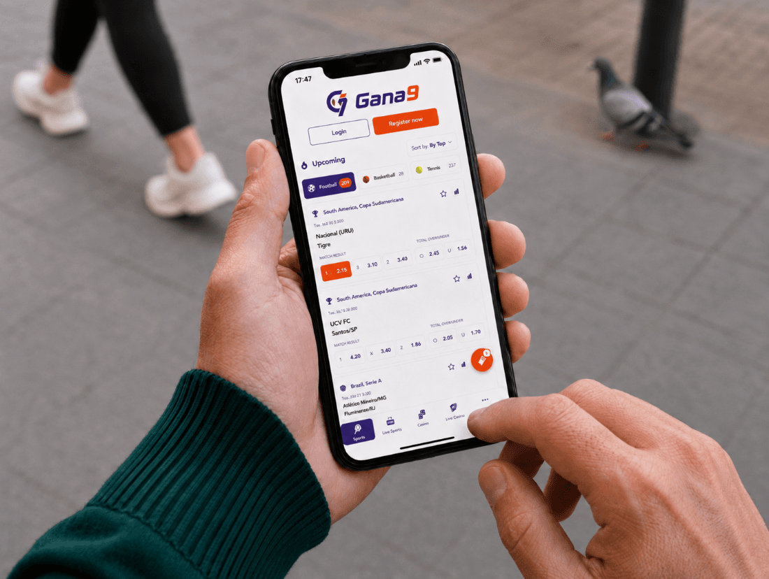 An operator's mobile sportsbook app